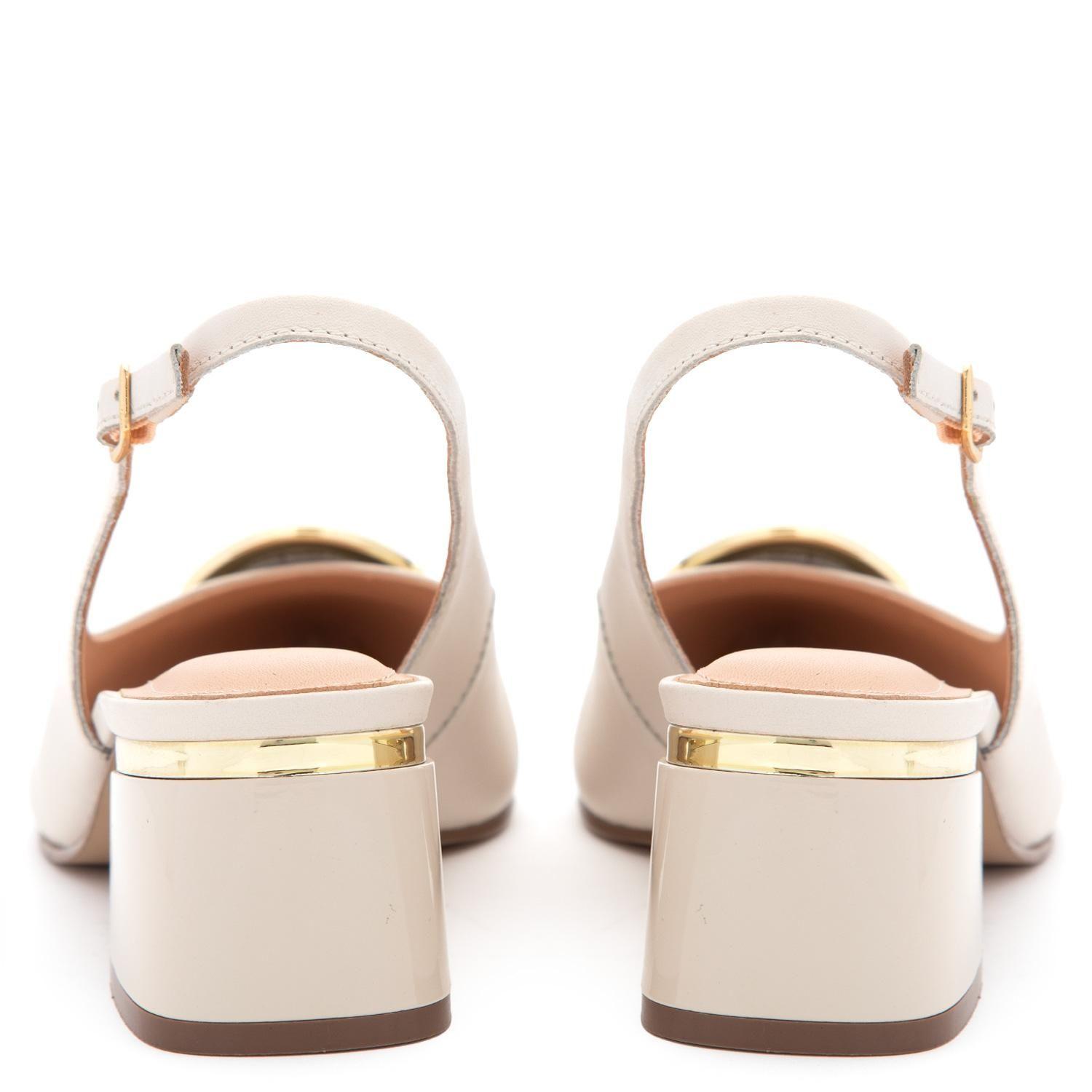 Zapato de cuero mujer Gacel crudo Ciara-4