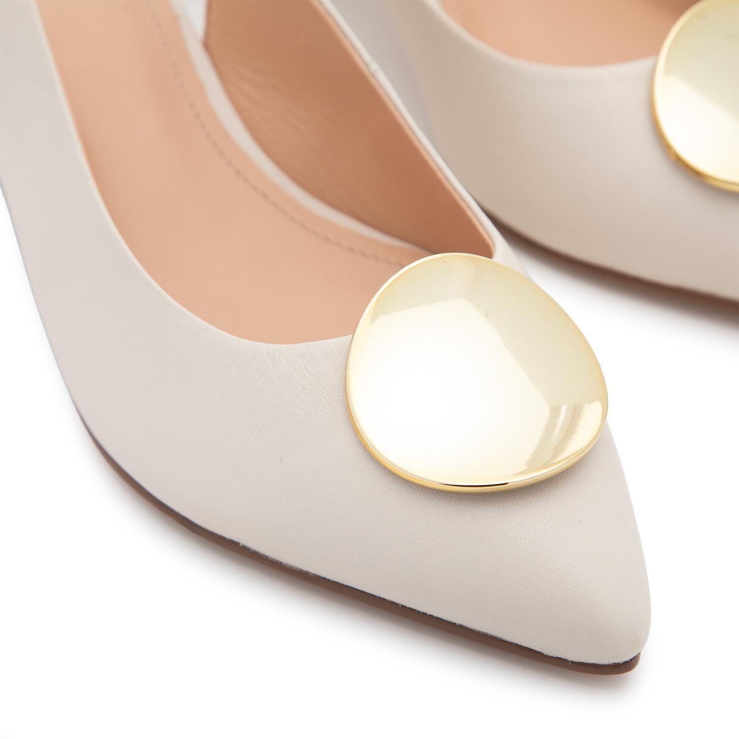 Zapato de cuero mujer Gacel crudo Ciara-5