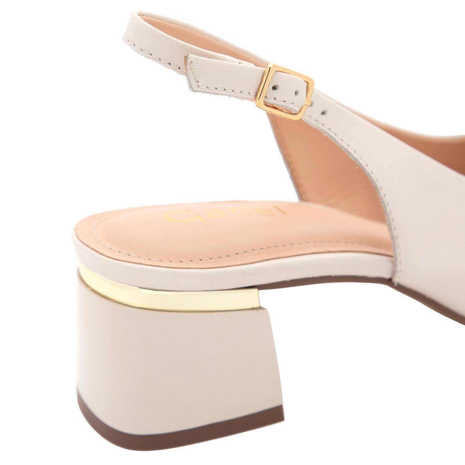 Zapato de cuero mujer Gacel crudo Ciara-6