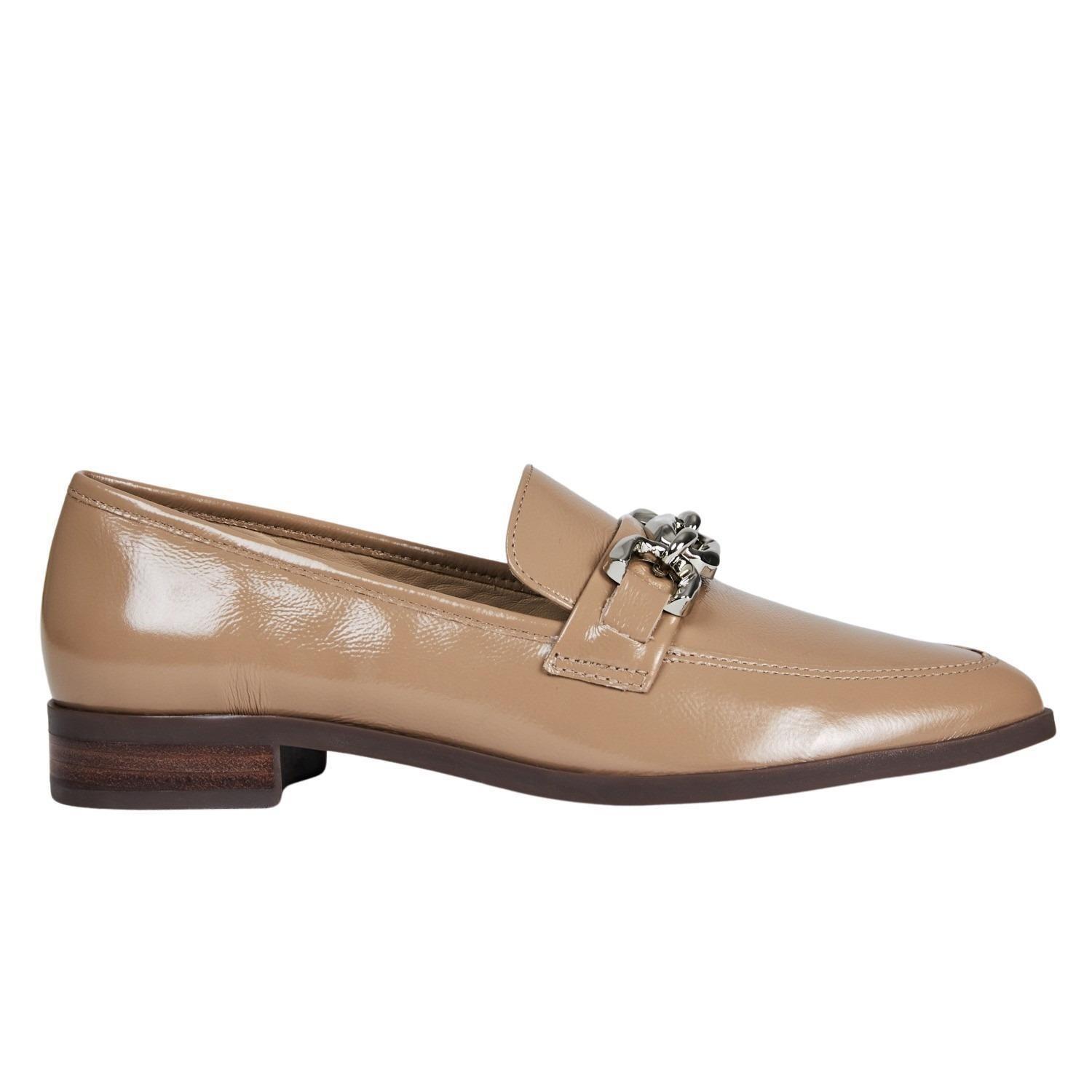 Zapato de cuero mujer Gacel Taupe Cruz 0659190-0
