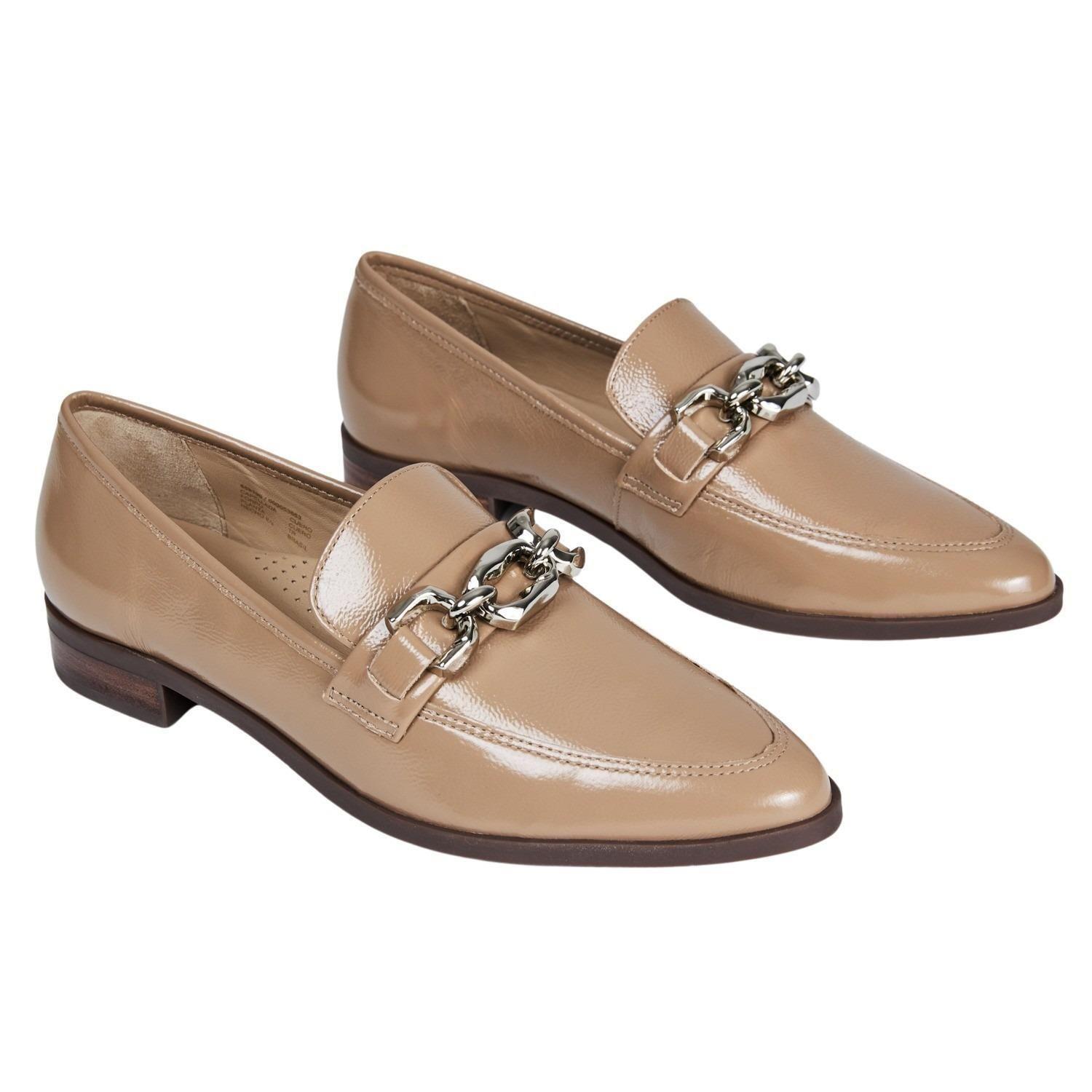 Zapato de cuero mujer Gacel Taupe Cruz 0659190-2