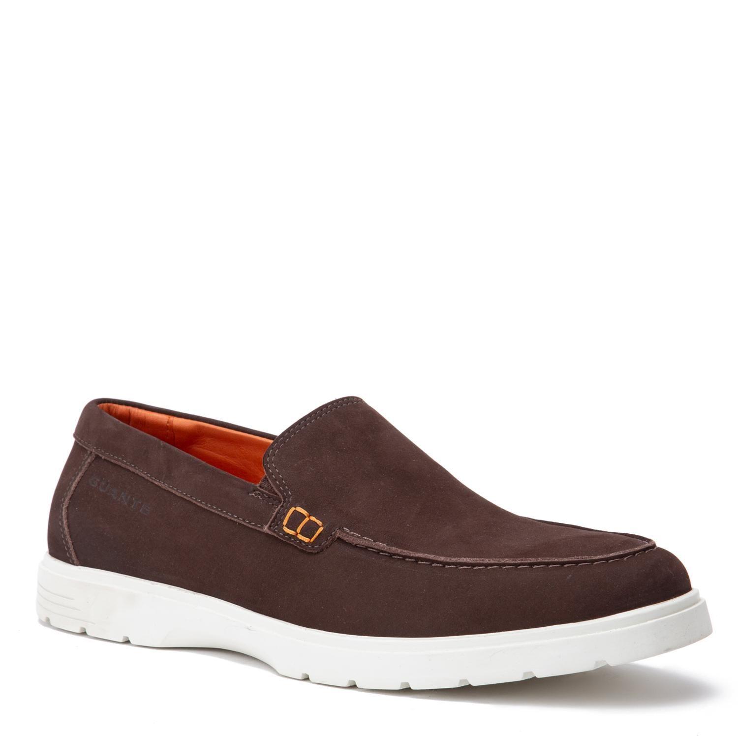 Mocasin de cuero hombre Guante chocolate Abu Dabi-2