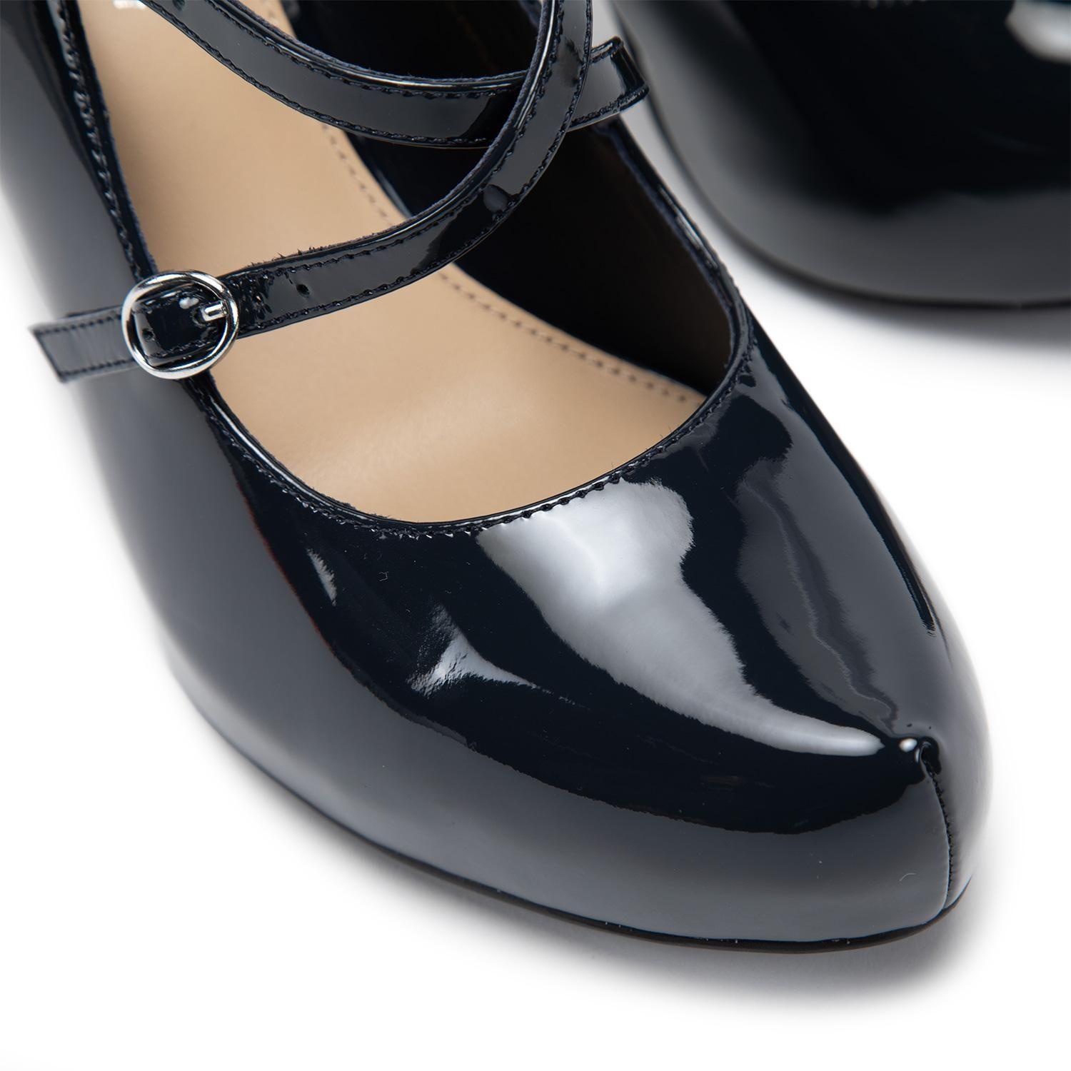Zapato de cuero mujer Gacel azul Olga-5