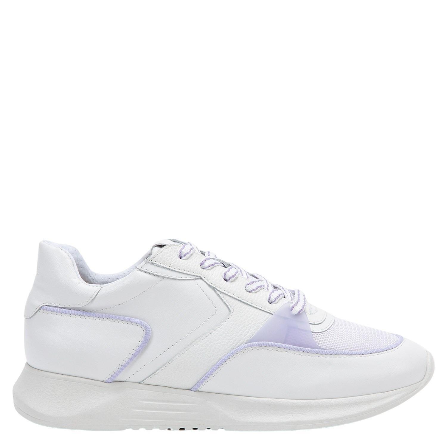 Zapatilla de cuero mujer Gacel blanco Sina 0658542-0