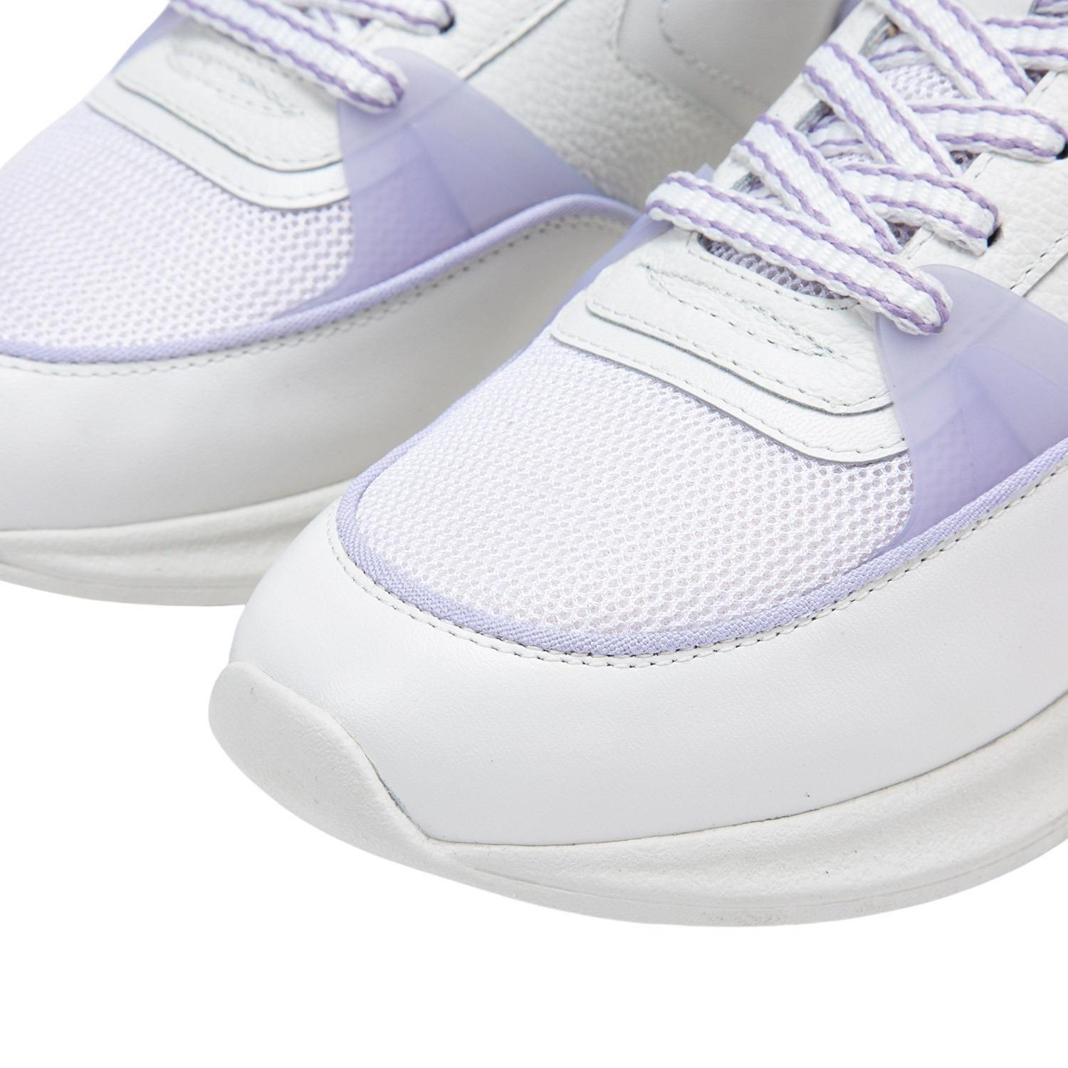 Zapatilla de cuero mujer Gacel blanco Sina 0658542-4