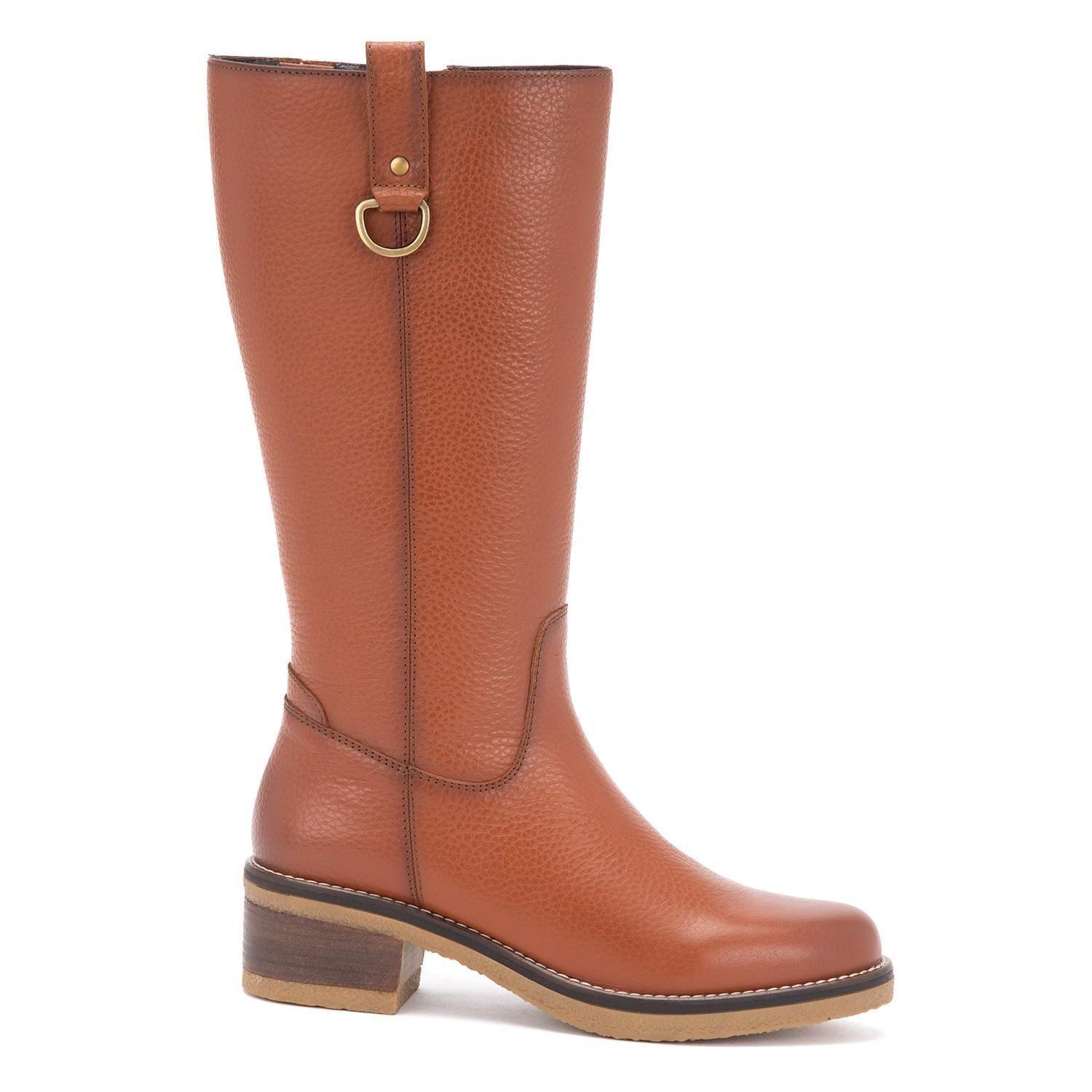 Bota de cuero mujer Gacel tostado Mika 0659310-0
