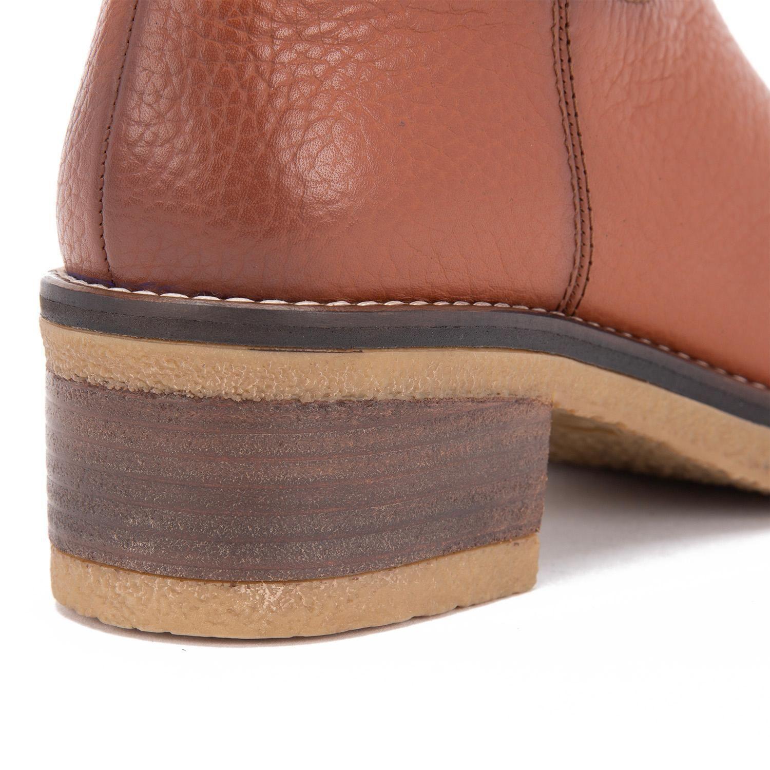 Bota de cuero mujer Gacel tostado Mika 0659310-2