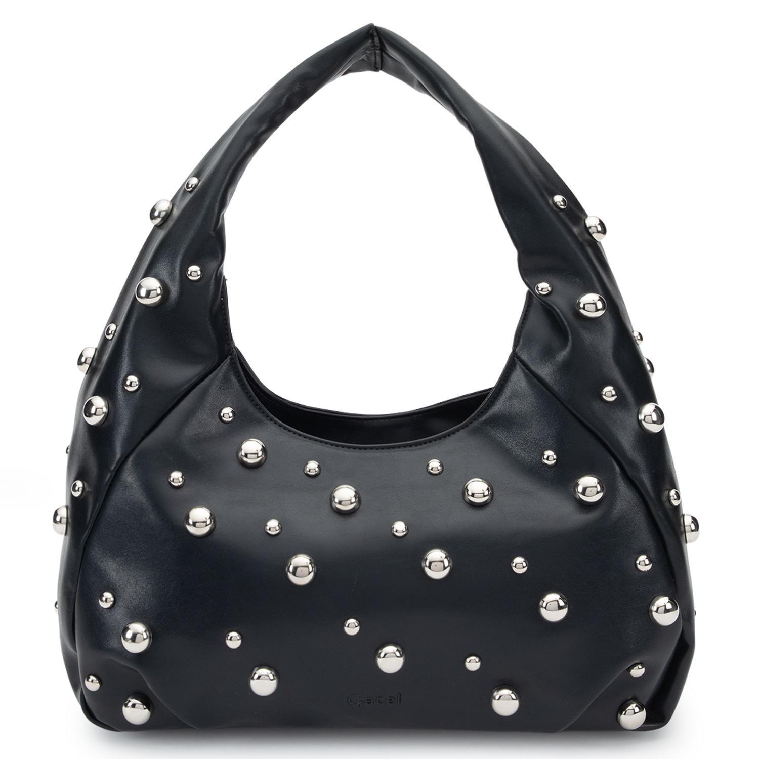 Cartera mujer Gacel negro oval-0