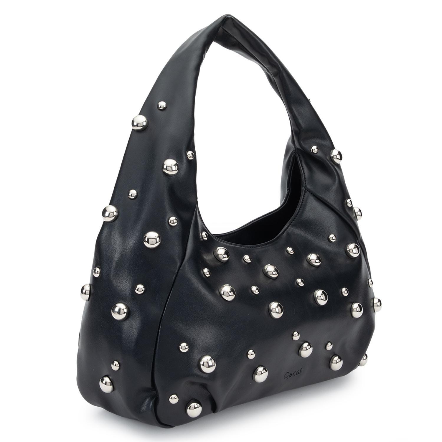 Cartera mujer Gacel negro oval-2