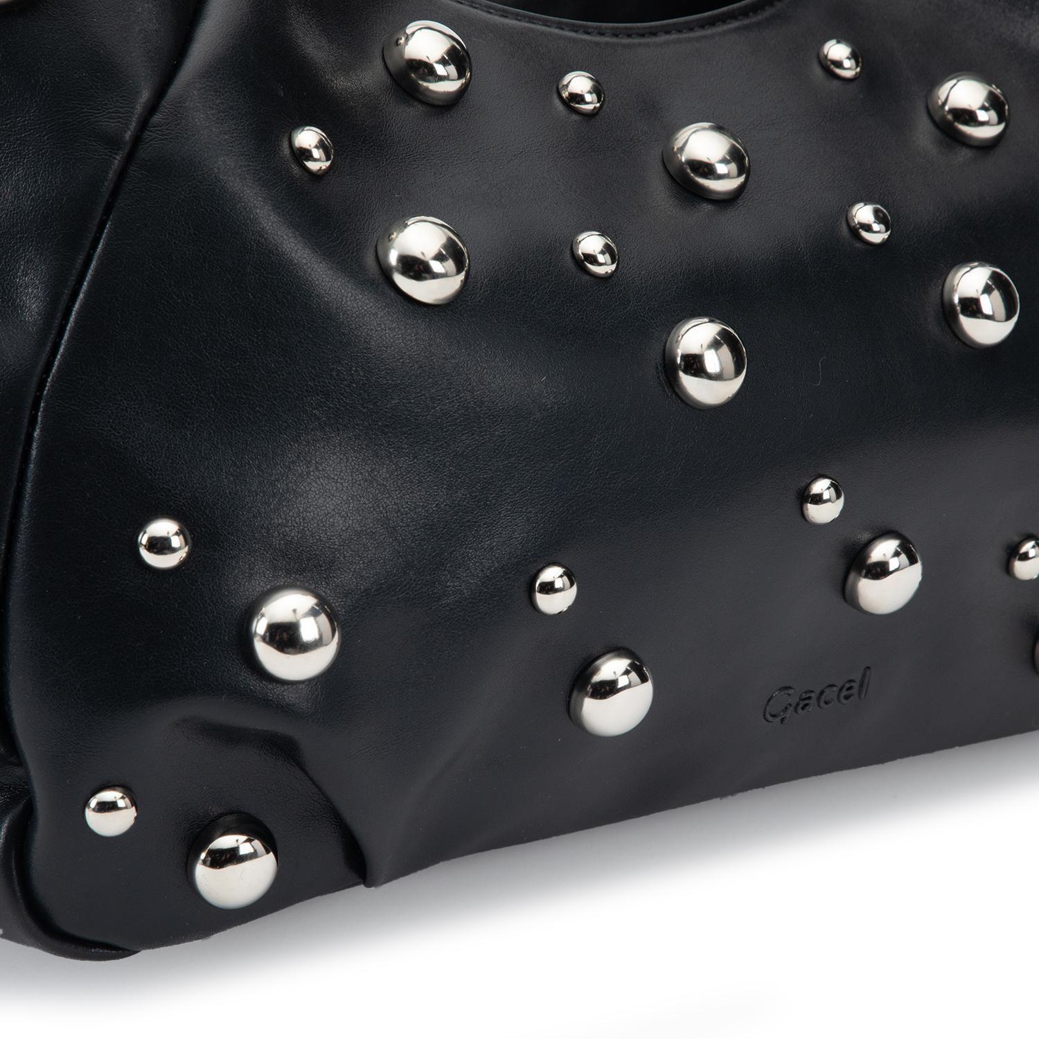 Cartera mujer Gacel negro oval-6