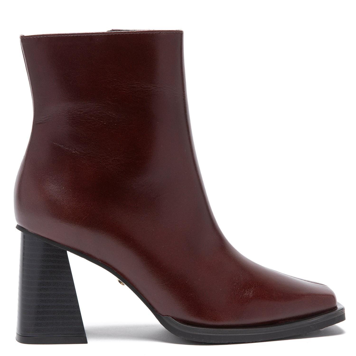 Botin de cuero mujer Gacel Caoba Francisca 0659222-0