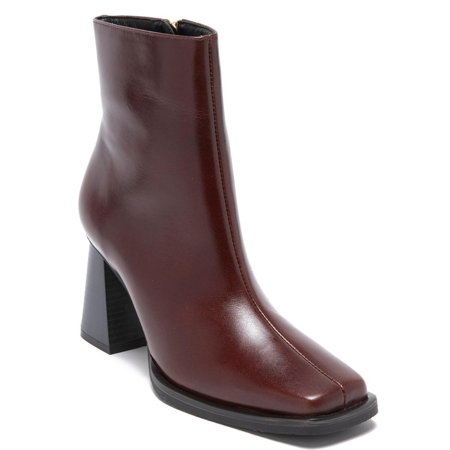 Botin de cuero mujer Gacel Caoba Francisca 0659222-2
