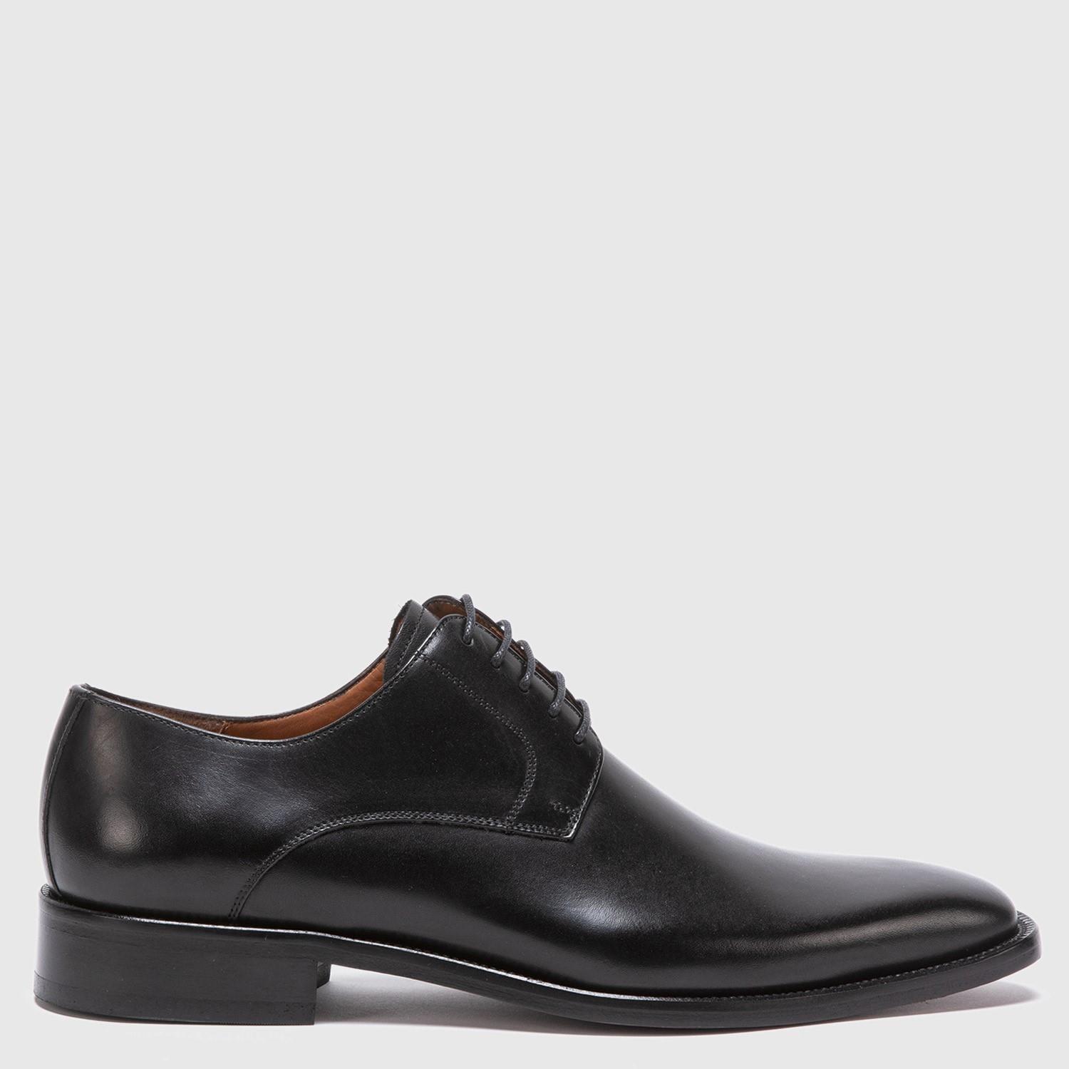 Zapato de cuero hombre Guante negro Suela-0