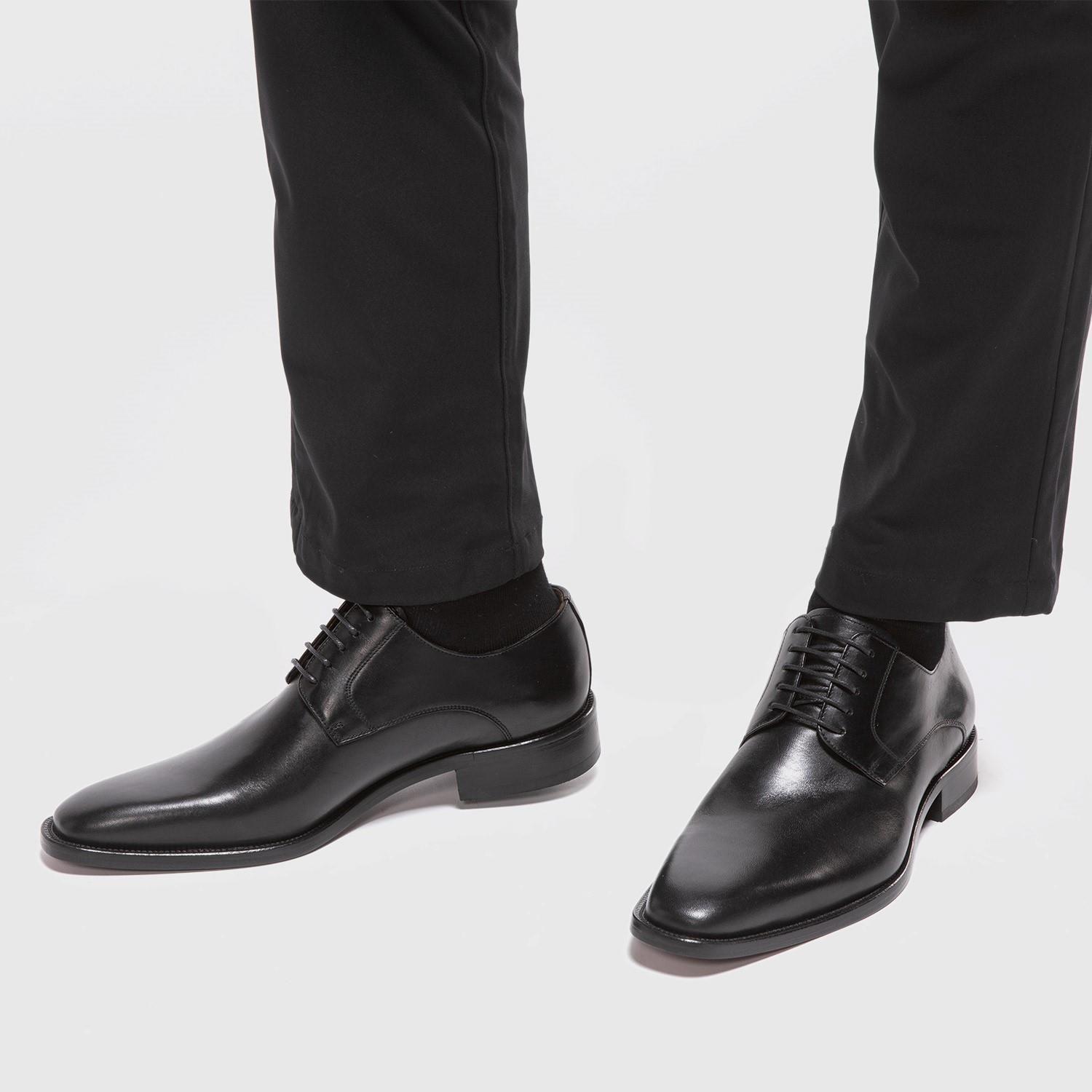 Zapato de cuero hombre Guante negro Suela-1