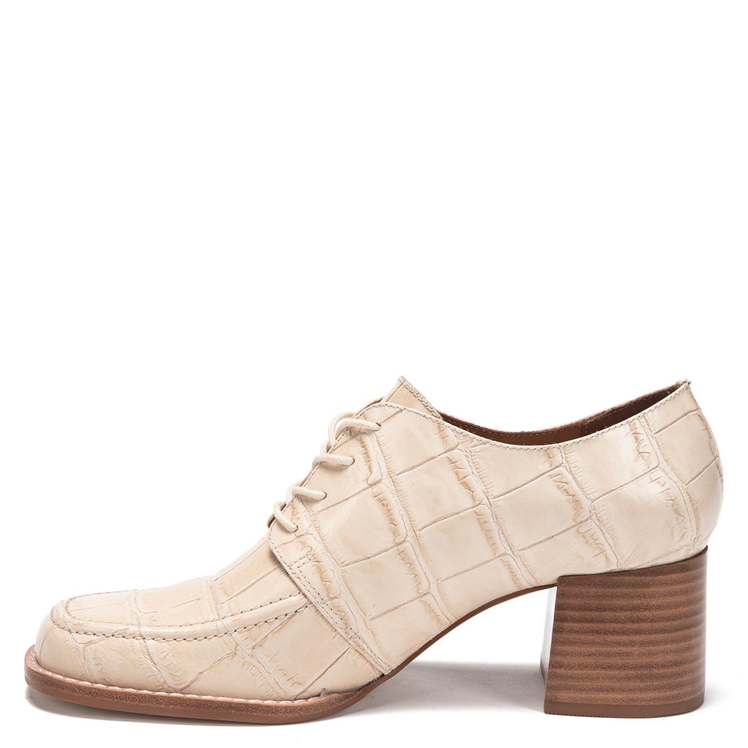 Zapato de cuero mujer Gacel crudo Klaudia-2