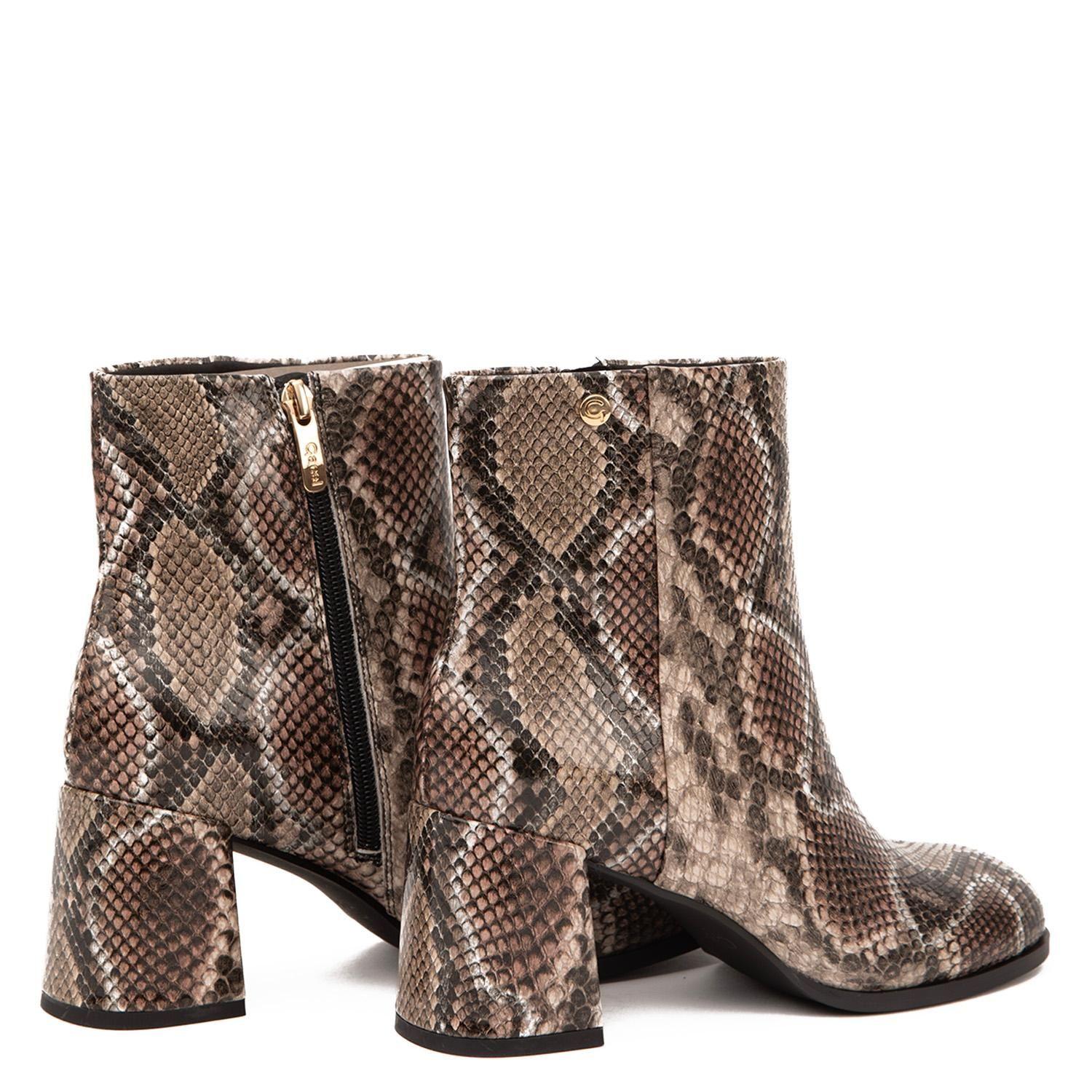 Botin de cuero mujer Gacel multicolor Colette-4