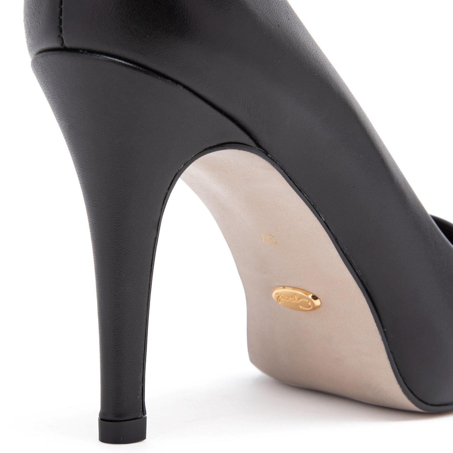 Zapato de cuero mujer Gacel Negro Olga 0656591-3