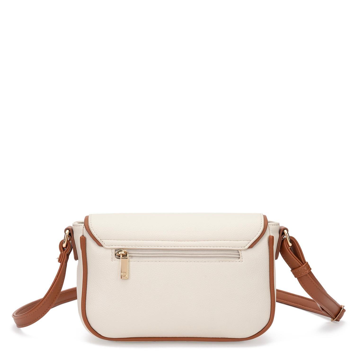 Cartera mujer Gacel off white bandolera grande-3