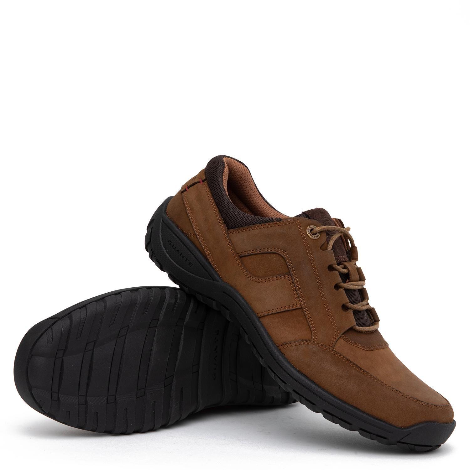 Zapato de cuero hombre Guante café Cowell-3
