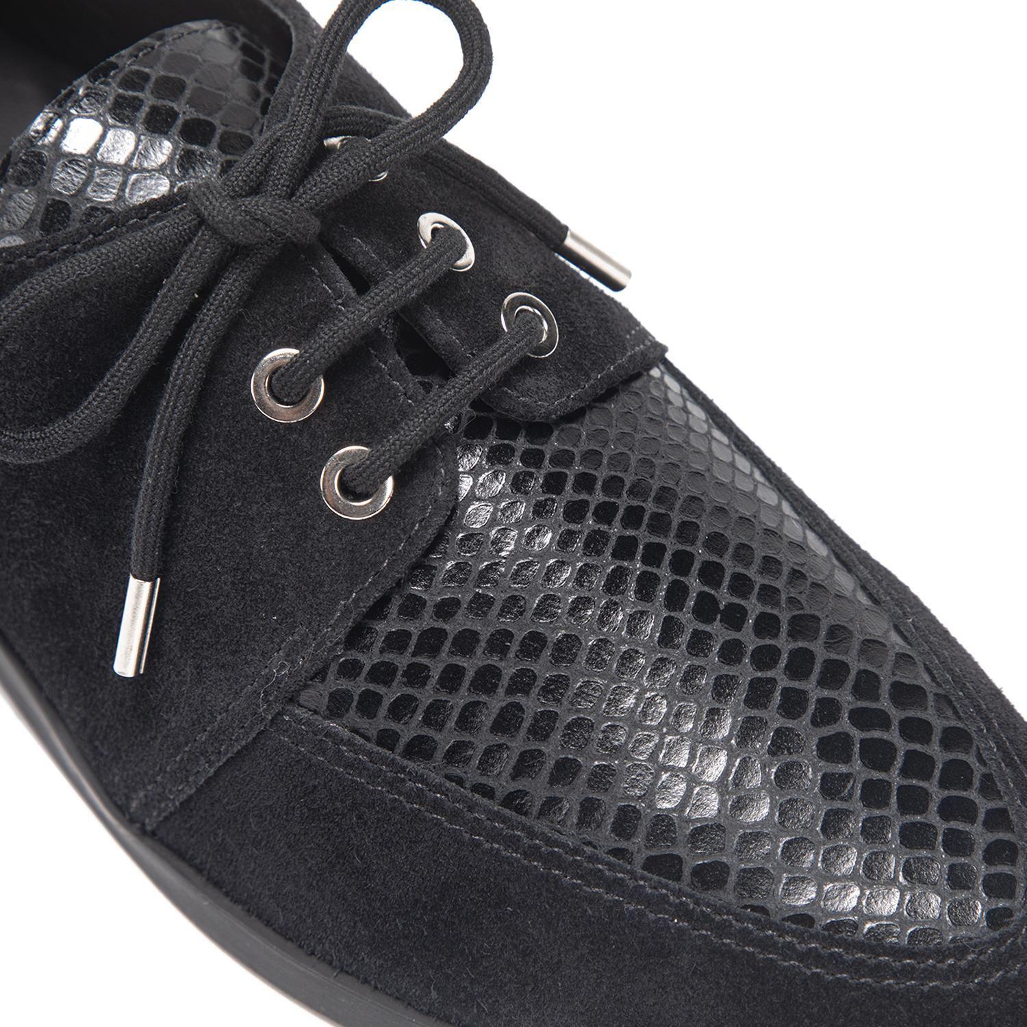 Zapato de cuero mujer Gacel negro Cruz 0661172-5