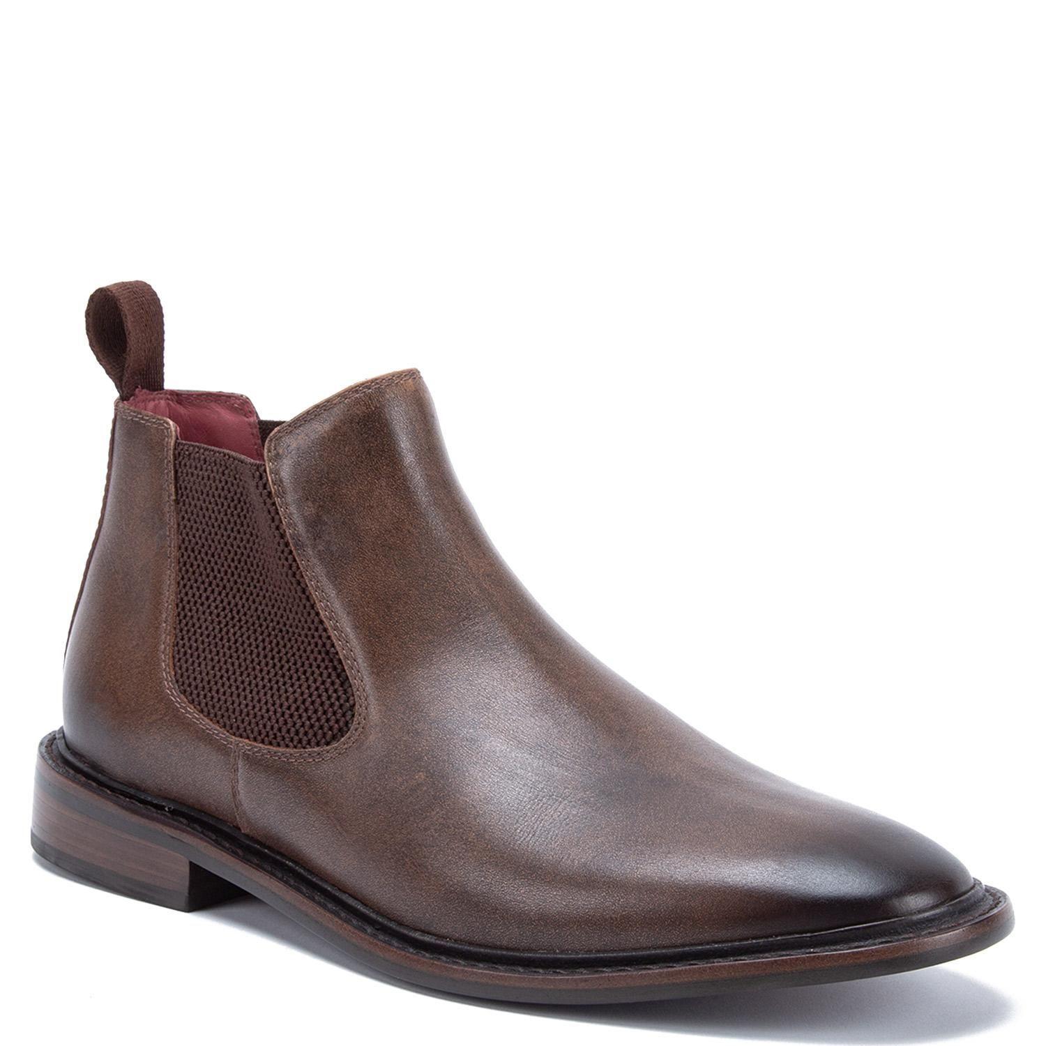Botin de cuero hombre Guante chocolate Suela-2
