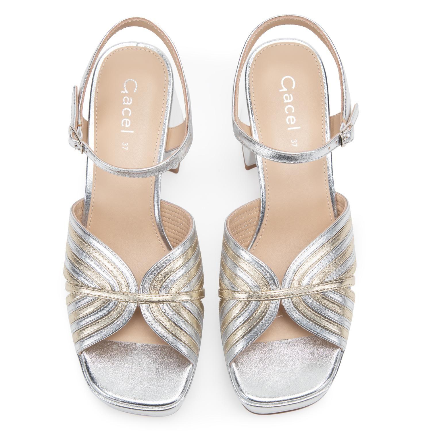 Sandalia de cuero mujer Gacel multicolor Valeska-3