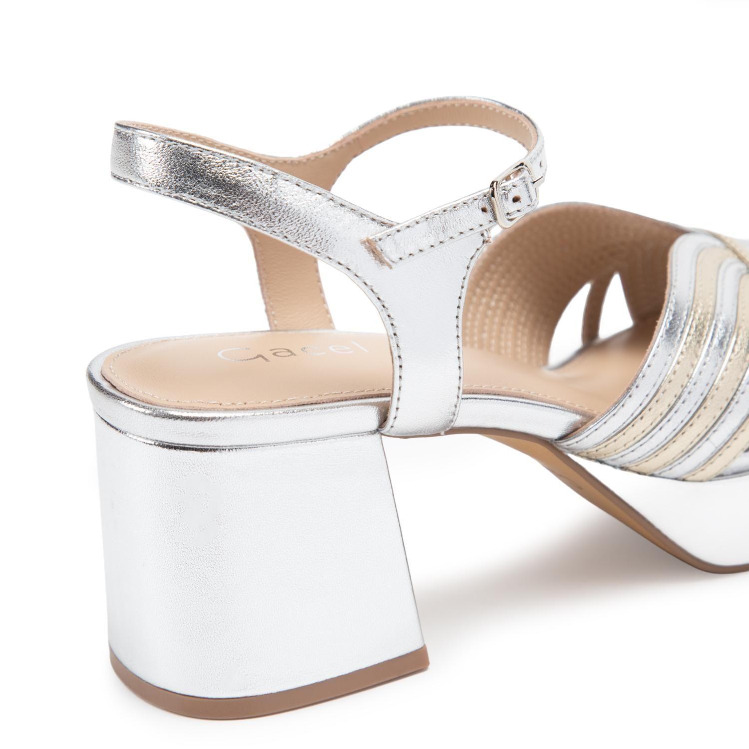 Sandalia de cuero mujer Gacel multicolor Valeska-6
