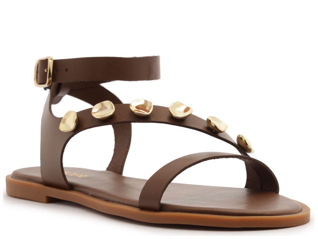 Sandalia de cuero mujer Anacapri chocolate New H C3034900500002-2