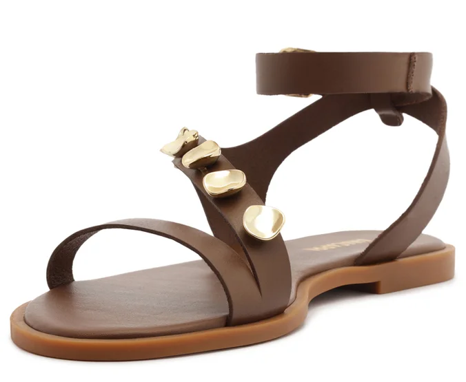 Sandalia de cuero mujer Anacapri chocolate New H C3034900500002-3