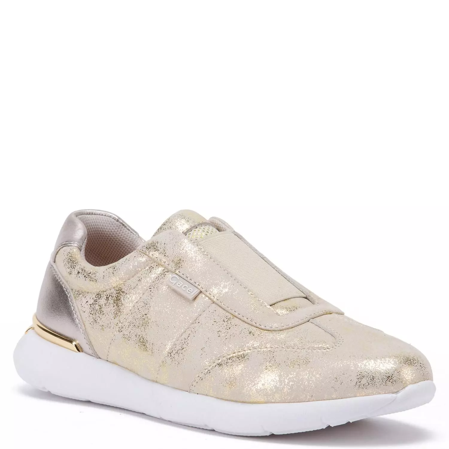 Zapatilla de cuero mujer Gacel dorado Steffy 0660631-2