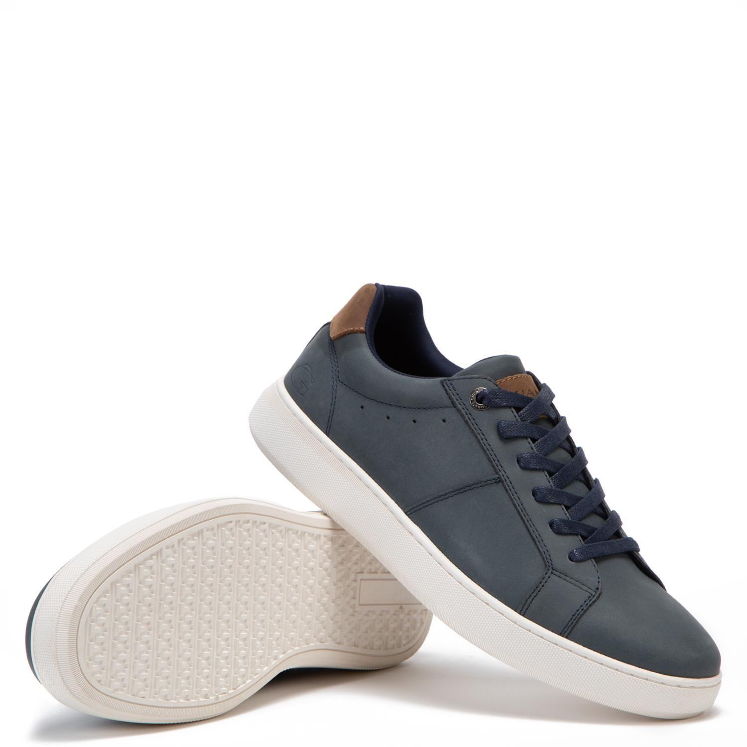 Zapatilla de cuero hombre Guante Marino Melbourne-3