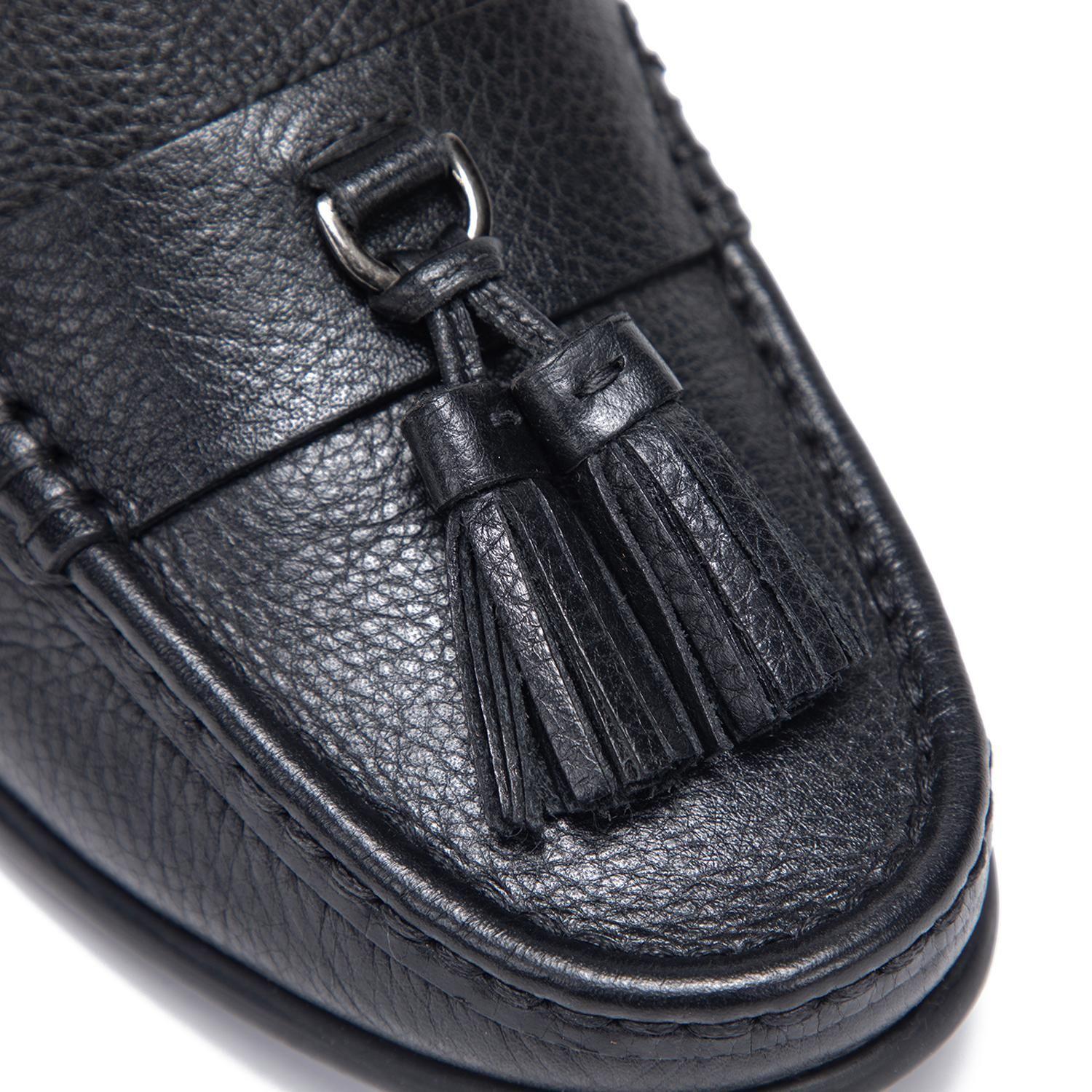 Mocasin de cuero mujer Gacel negro Siri 0661438-5