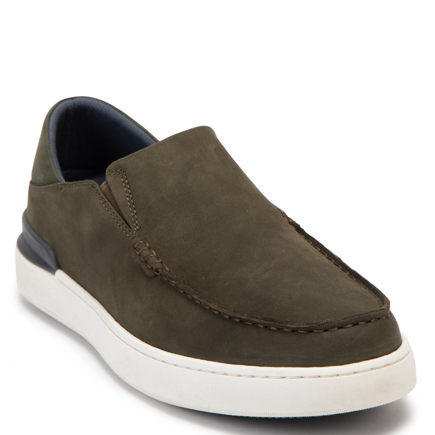 Zapatilla de cuero hombre Guante verde Broome-2