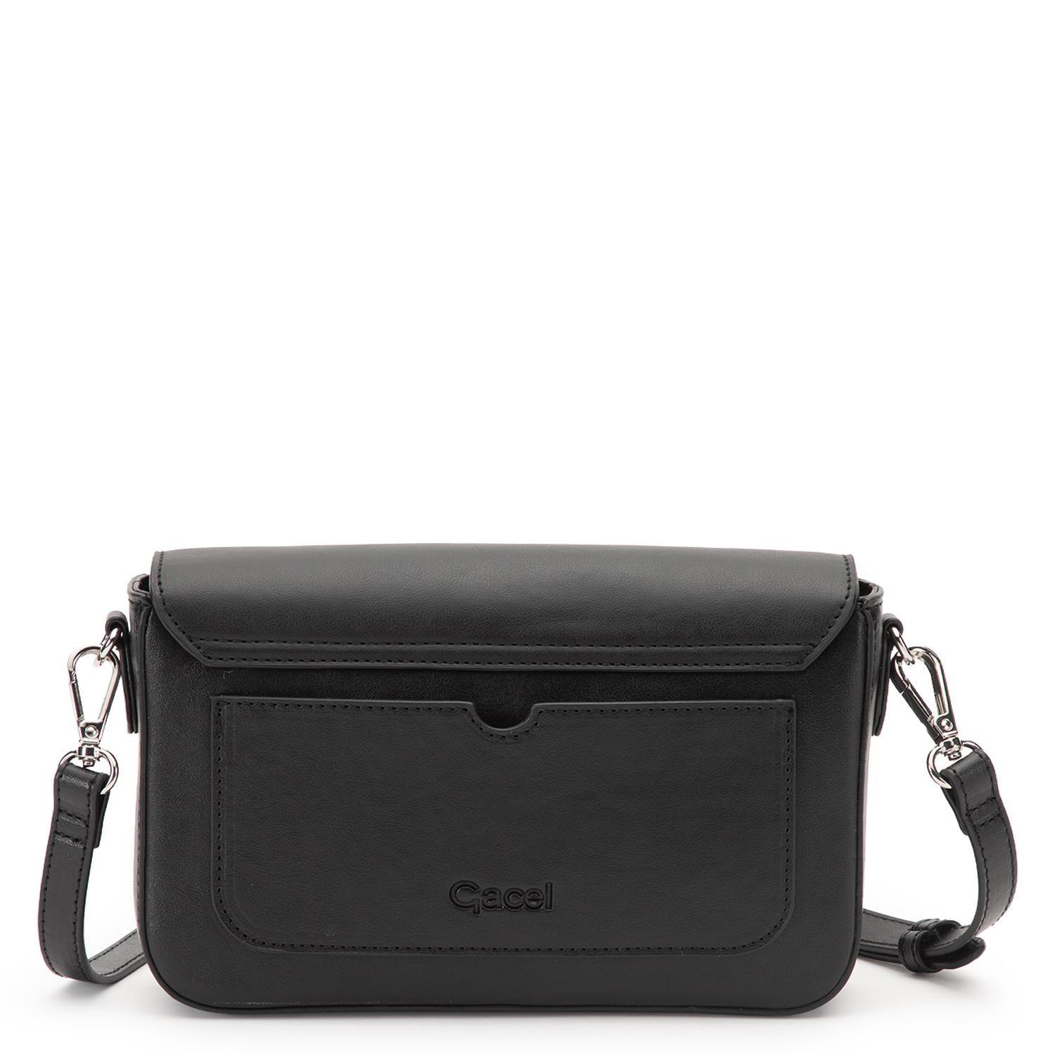 Cartera mujer Gacel negro bandolera pequeña-3