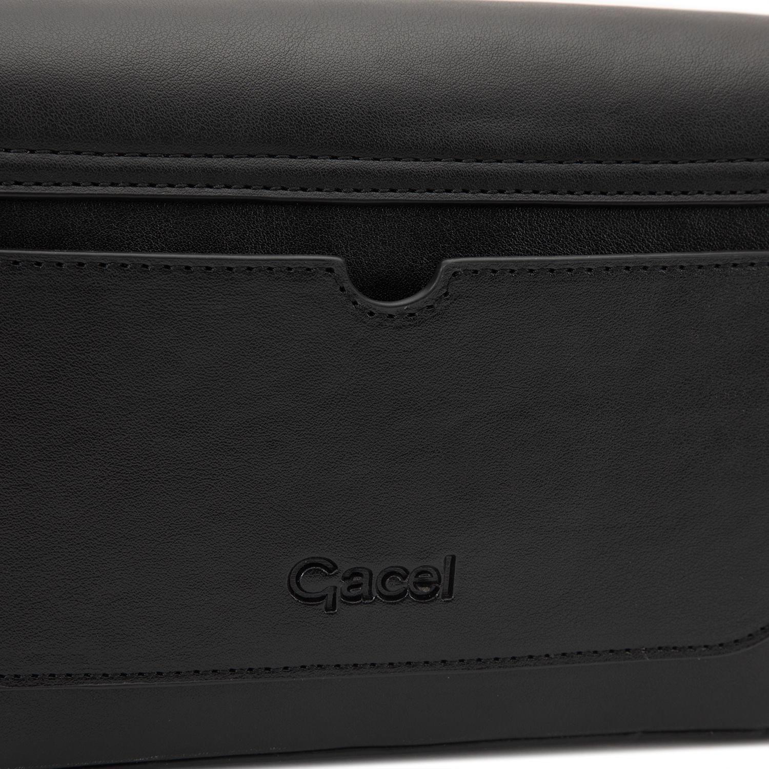 Cartera mujer Gacel negro bandolera pequeña-6