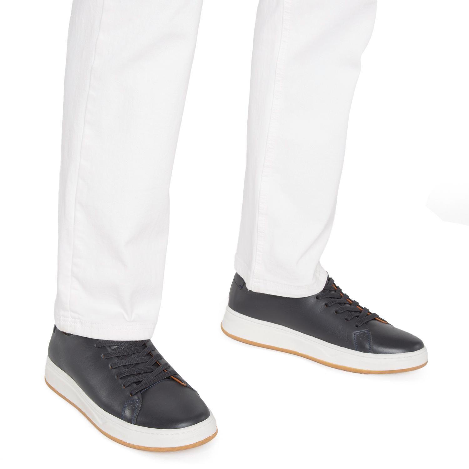 Zapatilla de cuero hombre Guante marino Hamilton-1