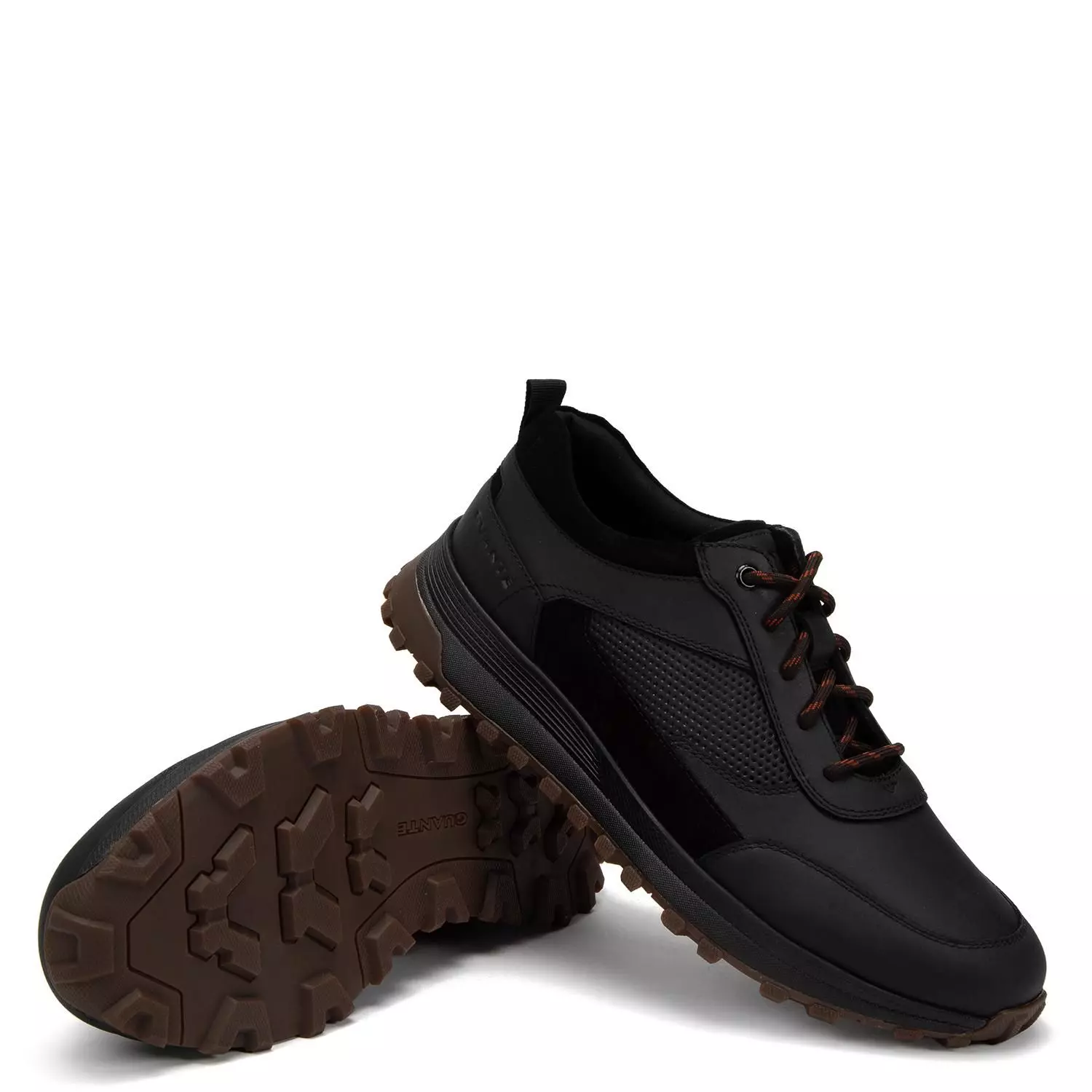Zapato de cuero hombre Guante negro Edmod-3