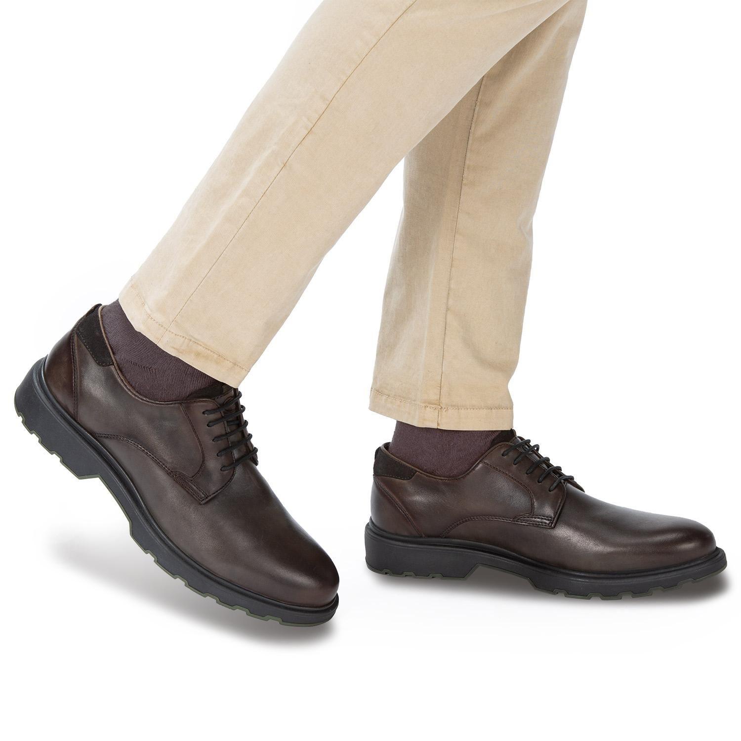 Zapato de cuero hombre Guante grafito Nashville-1