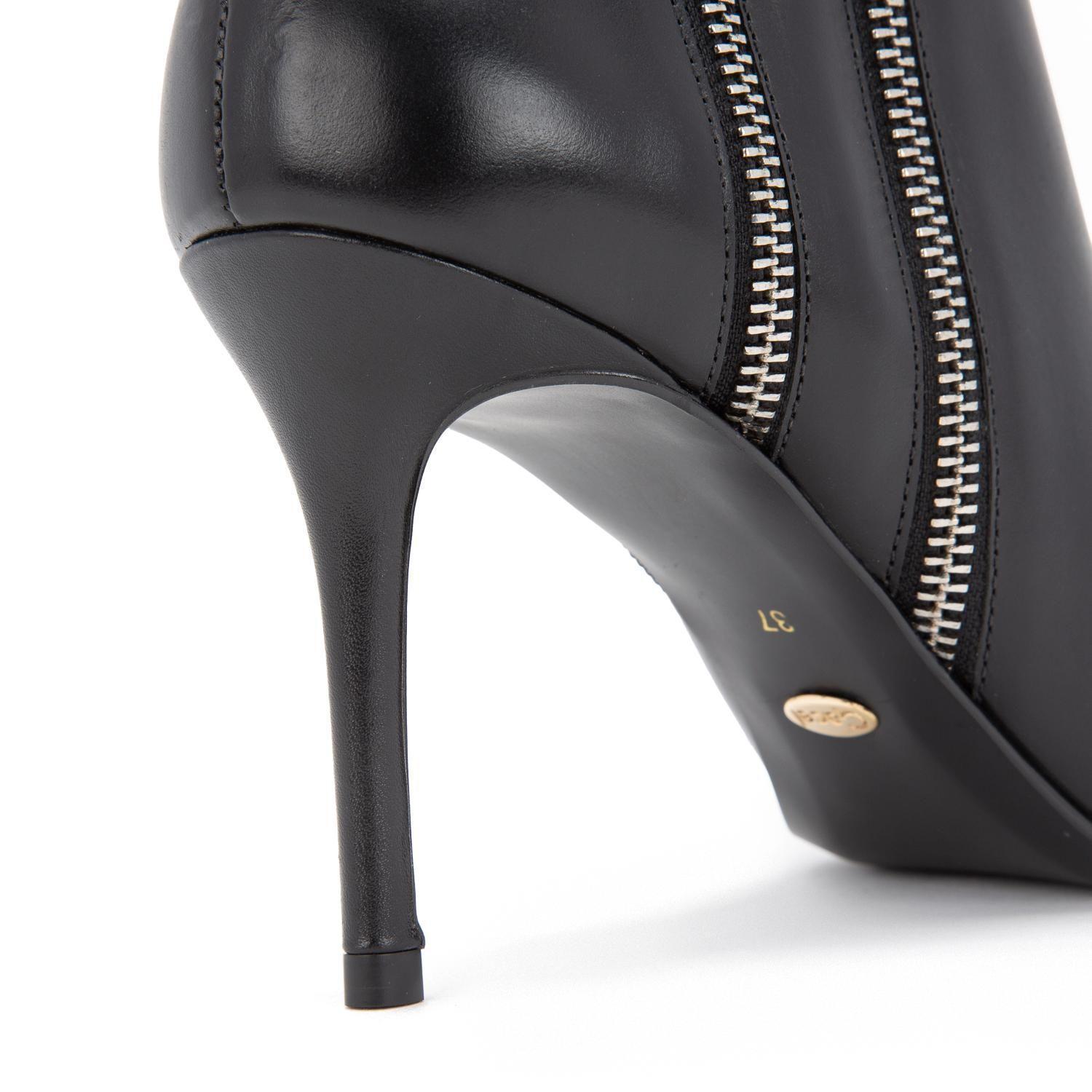 Botin de cuero mujer Gacel Negro Rania 0660152-2
