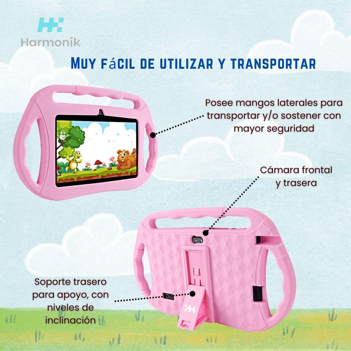 Tablet Para Ni os 7 Pulg 2G 32G Control Parental Wifi Playstore Veidoo V883 Rosa-5