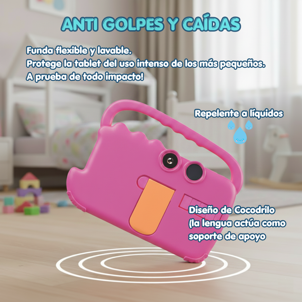Tablet Para Ni os 7 Pulg 2G 32G Control Parental Wifi Playstore Harmonok AT70K-2