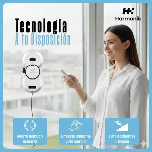 Robot Limpia Vidrios Aut nomo Inteligente Harmonik Hrc10 2800 Pa-1