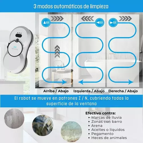 Robot Limpia Vidrios Aut nomo Inteligente Harmonik Hrc10 2800 Pa-5