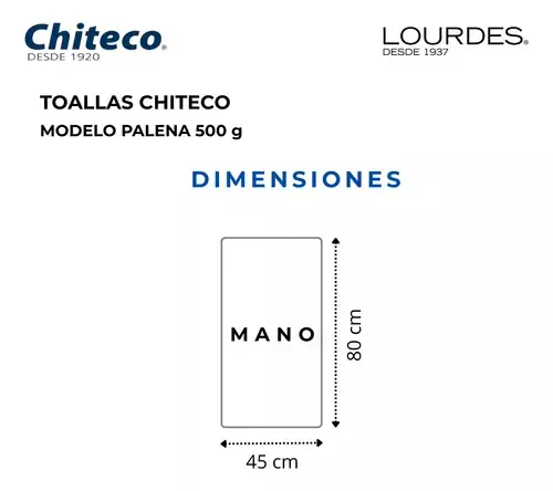 Pack 4 Toallas Chiteco Algod n 400g Manos 80x45 Cm Colores Beige Rosa Blanco y Azul-2