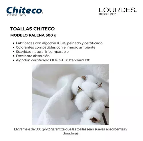 Pack 4 Toallas Chiteco Algod n 400g Manos 80x45 Cm Colores Beige Rosa Blanco y Azul-4