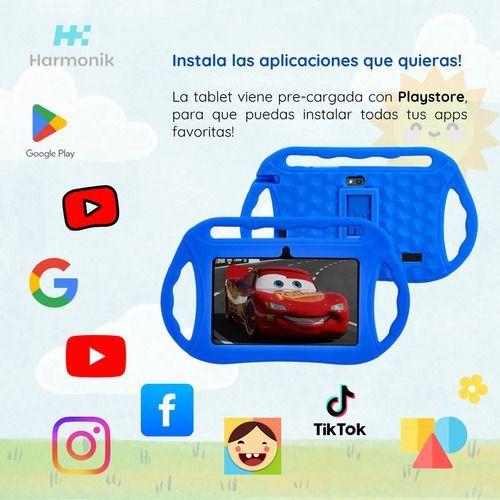 Tablet Para Ni os 7 Pulg 2G 32G Control Parental Wifi Playstore Veidoo V883 Azul-2