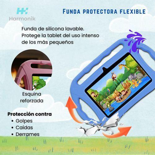 Tablet Para Ni os 7 Pulg 2G 32G Control Parental Wifi Playstore Veidoo V883 Azul-4
