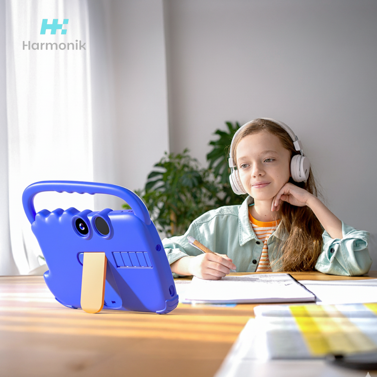 Tablet Para Ni os 7 Pulg 2G 32G Control Parental Wifi Playstore Harmonik AT70K Azul-7