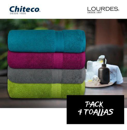 Pack 4 Toallas Chiteco Algod n 500g Ba o 140 X 70 Cm Multicolor-9