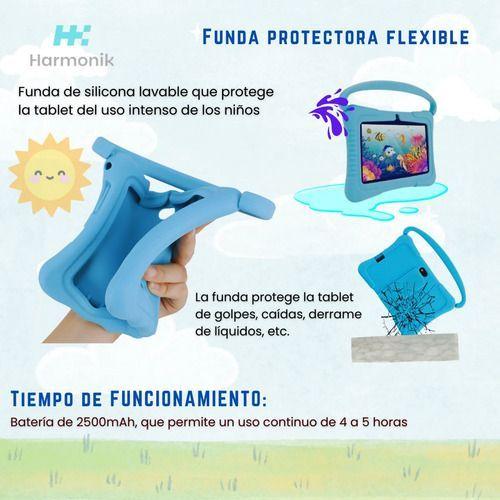 Tablet Para Ni os 7 Pulg 2G 32G Control Parental Wifi Playstore Veidoo V881 Azul-4